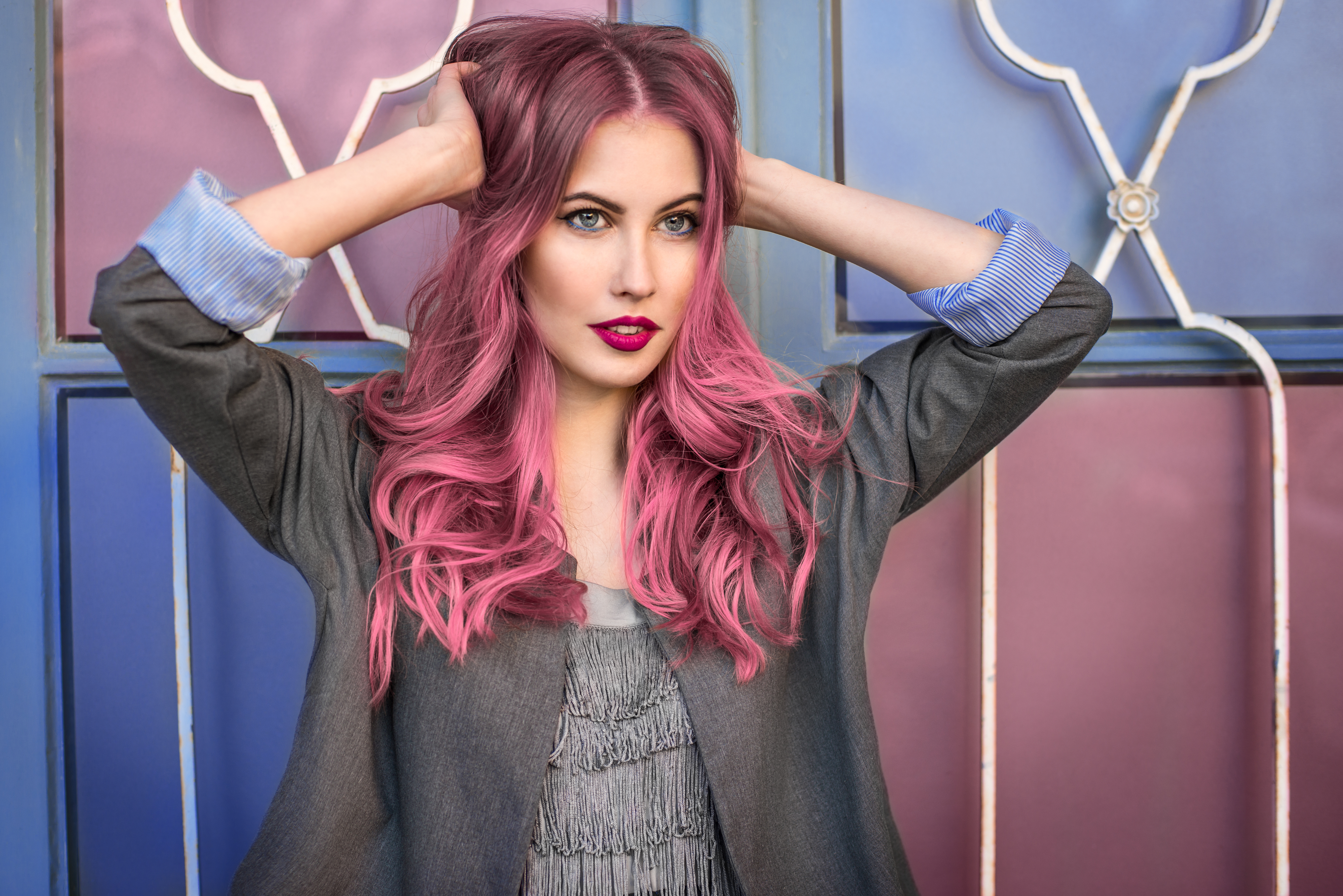 pink hair