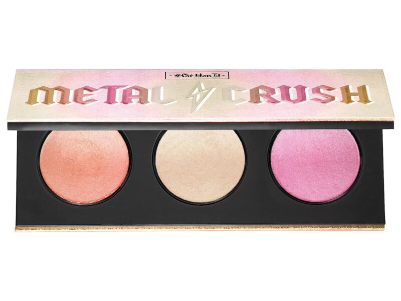 Kat Von D Metal Crush Extreme Highlighter Palette Review & Swatches