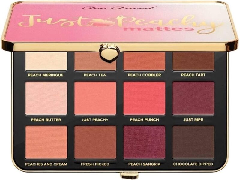 Too Faced Just Peachy Mattes Eyeshadow Palette UK Review & Swatches