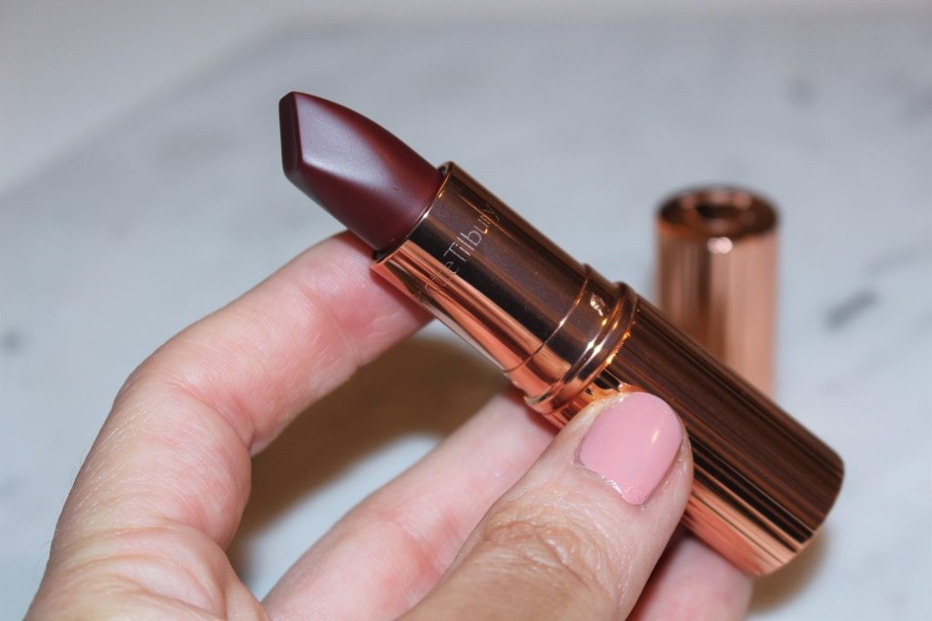 charlotte tilbury opium noir matte revolution lipstick review 2