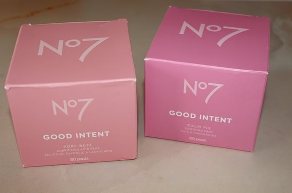 No7 Good Intent Pads Review: Pore Buff Clarifying vs Calm Fix Soothing